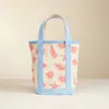 Fashnzfab Seashell Starfish Pattern Tote Bag In Blue
