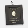 Fashnzfab Secret Box _ 14k Gold Dipped St. Joan Of Arc Pendant Necklace In Gold