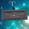 Fashnzfab Secret Box _ Sterling Silver Dipped Cz Taurus Zodiac Sign Charm Bracelet Silver In Silver