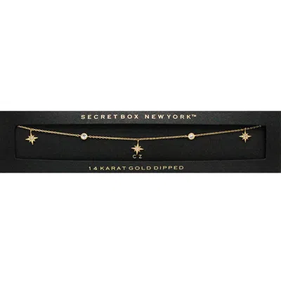 Fashnzfab Secret Box_14k Gold Dipped Cz North Star Necklace