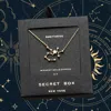 Fashnzfab Secret Box_14k Gold Dipped Cz Sagittarius Zodiac Sign Pendant Necklace In Gold