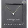 Fashnzfab Secret Box_14k Gold Dipped Cz Stone Heart Pendant Necklace In Gold