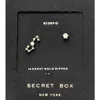 Fashnzfab Secret Box_14k Gold Dipped Cz Stone Paved Scorpio Zodiac Sign Stud Earrings In Gold