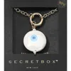 Fashnzfab Secret Box_14k Gold Dipped Evil Eye Printed Ceramic Ball Pendant Necklace In Multi