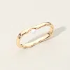 Fashnzfab Secret Box_14k Gold Dipped Pearl Pointed Two Finger Ring - Gold In Gold