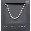 Fashnzfab Secret Box_14k Gold Dipped Pearl Station Necklace - Gold In Gold