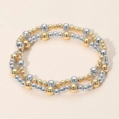 Fashnzfab Secret Box_2pcs Bubble Beaded Stretch Multi Layered Bracelets