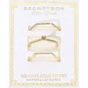 Fashnzfab Secret Box_3pcs Genuine Gold Dipped Dainty Geometric Stackable Fashion Ring Set - Gold In Gold