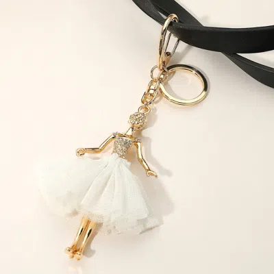 Fashnzfab Secret Box_ballerina Bag Charm / Keychain In Gold