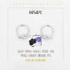 Fashnzfab Secret Box_metal Knot Open Circle Stud Earrings - Worn Silver In Metallic