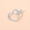 Fashnzfab Secret Box_stainless Steel Adjustable Open Heart Ring In Metallic