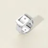Fashnzfab Secret Box_stainless Steel Chunky Belt Band Ring In Metallic