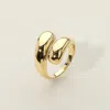 Fashnzfab Secret Box_stainless Steel Closed Wrap Ring In Gold