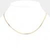 Fashnzfab 18k Gold Filled Hypoallergenic Metal Snake Chain Necklace In Gold