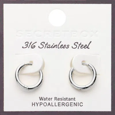 Fashnzfab Secret Box_stainless Steel Mini Hoop Earrings In Multi