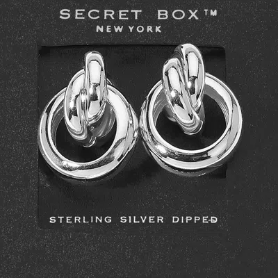 Fashnzfab Secret Box_sterling Silver Dipped Door Knocker Earrings