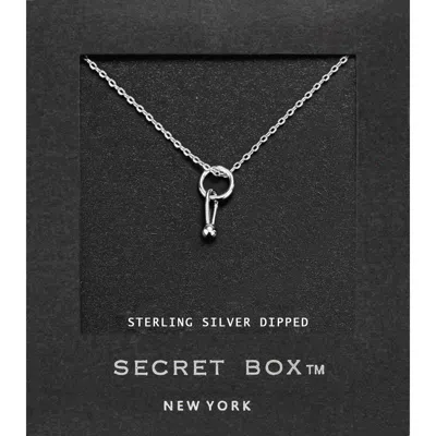 Fashnzfab Secret Box_sterling Silver Dipped Geometric Pendant Necklace