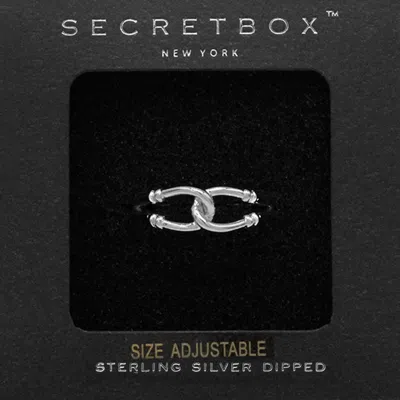 Fashnzfab Secret Box_sterling Silver Dipped Metal Ring - Silver In Metallic