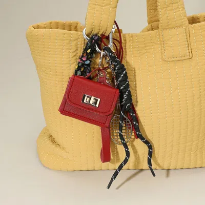 Fashnzfab Secret Box_whimsical Mixed Charm Bag Accessory In Red