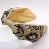 Fashnzfab Seed Beaded Headband In Gold