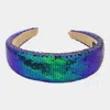 Fashnzfab Sequin Headband In Multi