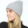 Fashnzfab Sequin Knit Beanie Hat In Gray