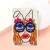 Fashnzfab Sequin Seed Beaded Bunny Girl Crossbody Bag In Multi