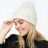Fashnzfab Sequin Stripe Knit Beanie Hat In Multi