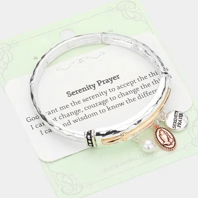 Fashnzfab Serenity Player Stretch Bracelet Three Tone In Multi