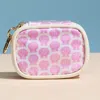 Fashnzfab Shell Pattern Print Mini Zip Keychain Pouch Bag In Multi