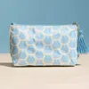 Fashnzfab Shell Pattern Tassel Multi Purpose Portable Pouch Bag In Blue
