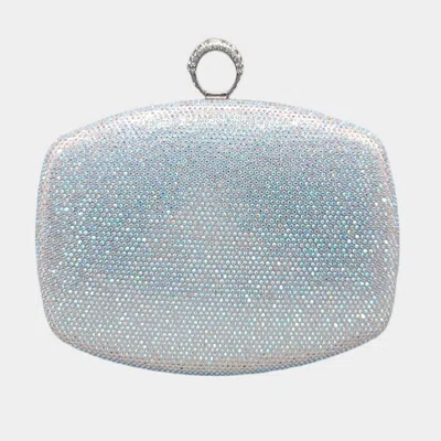 Fashnzfab Shimmery Evening Clutch Bag 7" X 6.5" In Multi