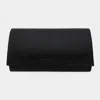 Fashnzfab Shimmery Evening Clutch Bag In Black