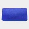 Fashnzfab Shimmery Evening Clutch Bag In Blue