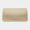 Fashnzfab Shimmery Evening Clutch Bag In Gold