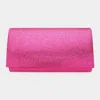 Fashnzfab Shimmery Evening Clutch Bag In Pink