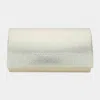 Fashnzfab Shimmery Evening Clutch Bag In White