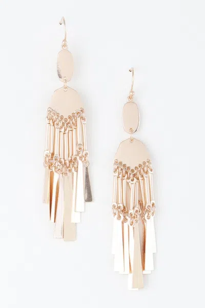 Fashnzfab Shiny Dreamcatcher Earrings In Gold