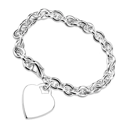 Fashnzfab Silver Brass Bracelet With No Stone
