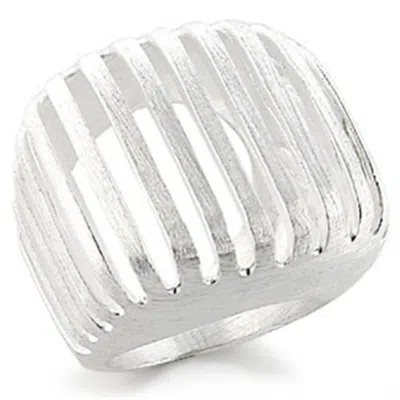 Fashnzfab Silver Brass Ring With No Stone