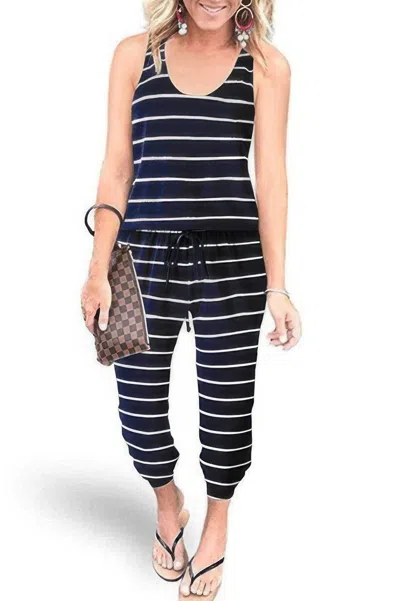 Fashnzfab Sleeveless Drawstring Square Neck Fit Jumpsuit