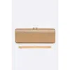 FASHNZFAB SLIM CRYSTAL PAVE BOX CLUTCH