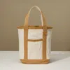 Fashnzfab Small Multi Purpose Canvas Tote Bag In Gray