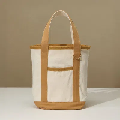 Fashnzfab Small Multi Purpose Canvas Tote Bag In White