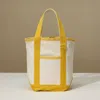 Fashnzfab Small Multi Purpose Canvas Tote Bag In Yellow