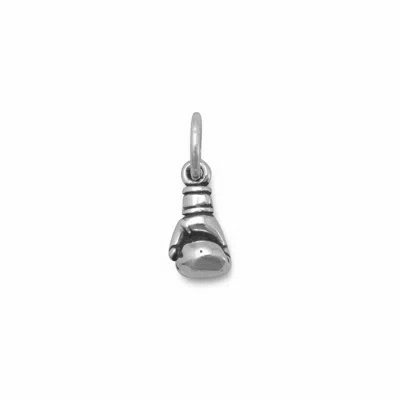Fashnzfab Small Oxidized 3d Boxing Glove Charm In Green