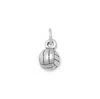 Fashnzfab Small Oxidized 3d Volleyball Charm In Pattern