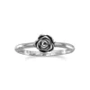 Fashnzfab Small Oxidized Rose Ring In Purple