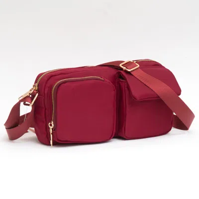 Fashnzfab Small Utility Crossbody Bag In White