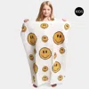 Fashnzfab Smile Patterned Kids Throw Blanket